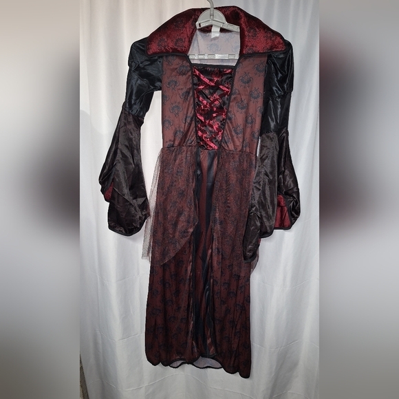 Spooktacular Creations Dresses & Skirts - Elegant Black and Red Women's Halloween Vampire Dress